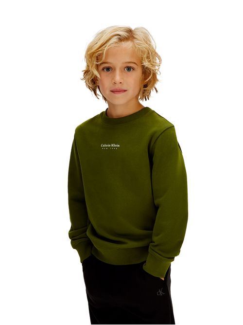 CALVIN KLEIN Felpa Garzata con logo CALVIN KLEIN | CKIB0IB02617TLTQ